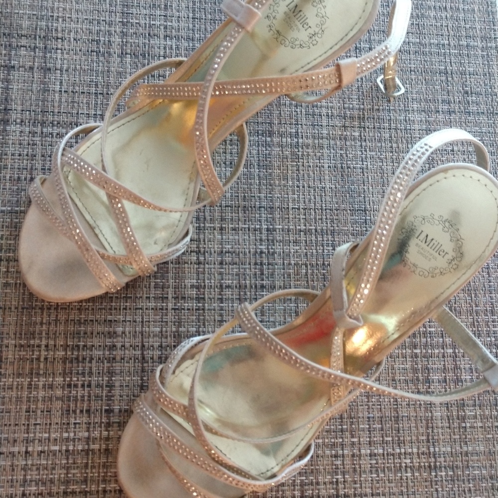I.Miller Gold Heels